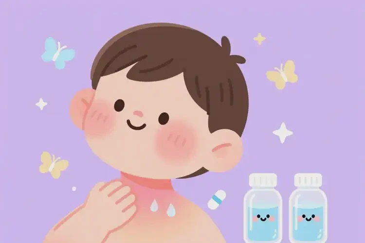 少兒脖子偶爾長(zhǎng)濕疹可以治好嗎(圖1)