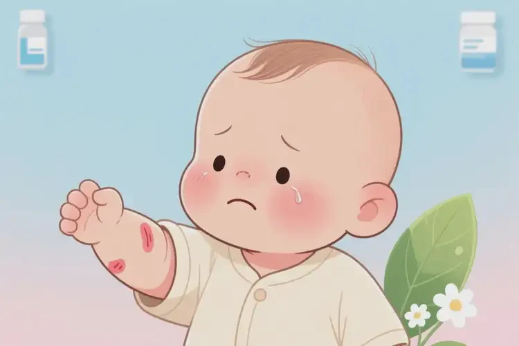 寶寶手臂上容易長濕疹可以治好嗎(圖4)