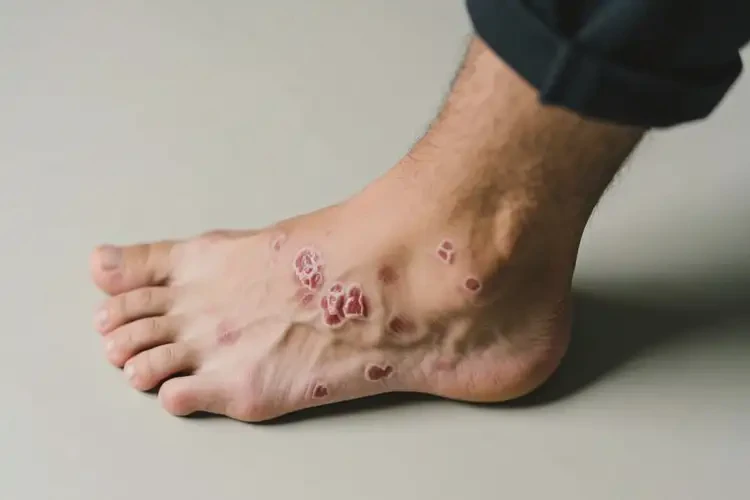 男性脚上偶尔长湿疹可不可以根治(图2)