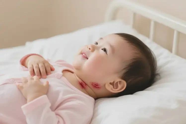 孩子脖子上長濕疹可以治好嗎(圖4)