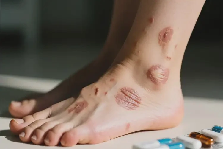 女生腳上出濕疹可不可以根治(圖1)