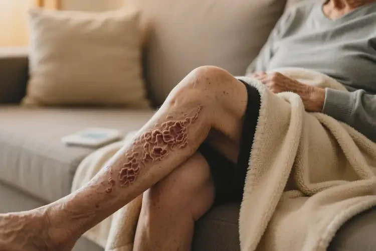 老人大腿上經常起濕疹可不可以根治(圖1)