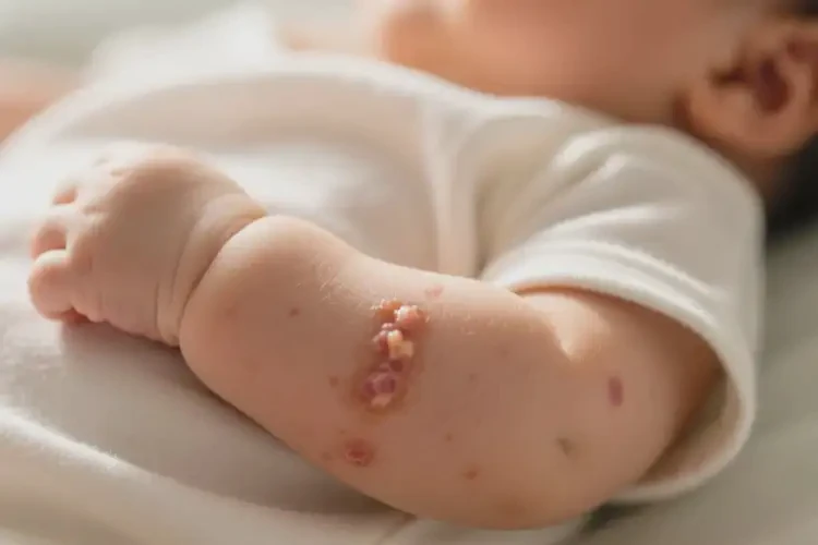 新生兒手臂上出現(xiàn)濕疹可不可以根治(圖2)