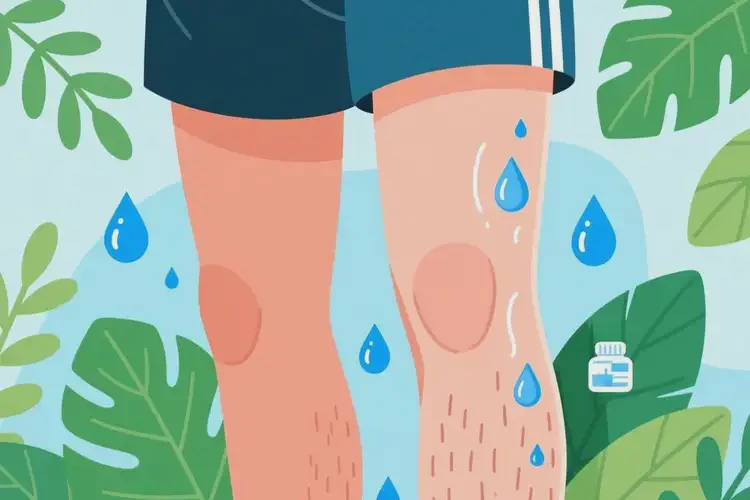 男生大腿上經(jīng)常起濕疹可不可以根治(圖1)