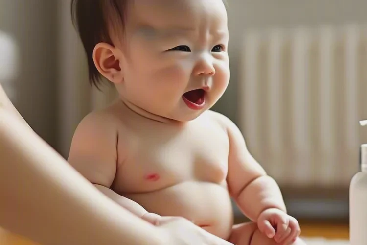 嬰兒小腿上出現(xiàn)濕疹可以治愈嗎(圖1)