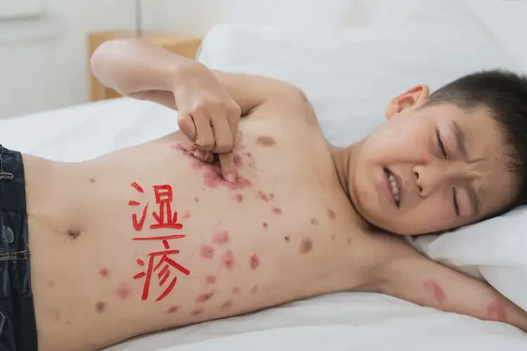 青少年肚子上偶爾起濕疹可以治好嗎(圖4)