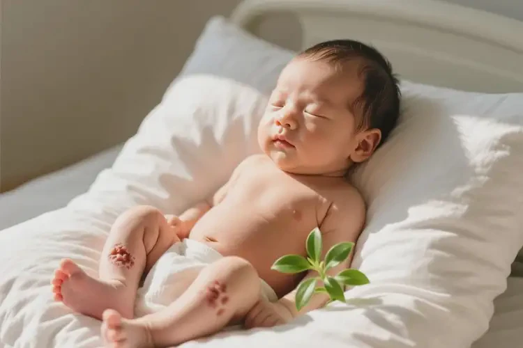 新生兒大腿上有濕疹可以治好嗎(圖2)