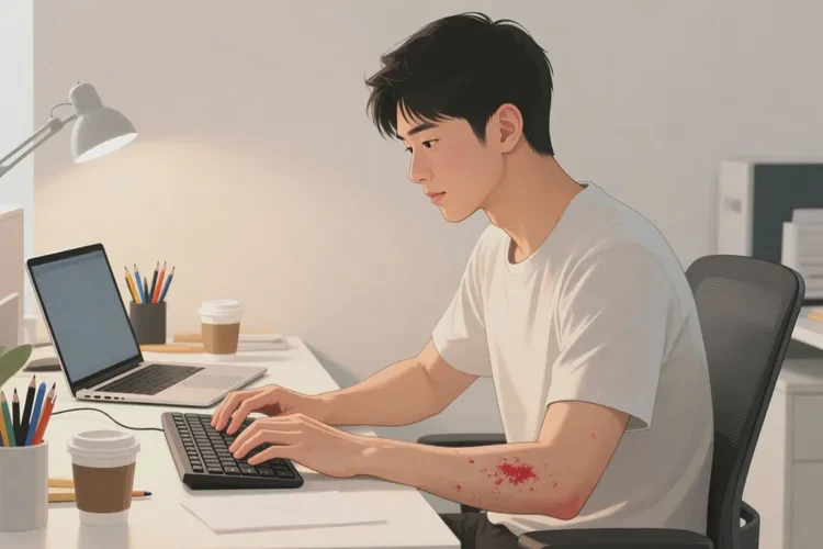 青年人手上出濕疹能靠自己自愈嗎(圖1)