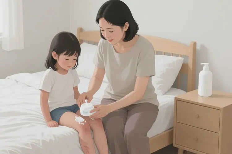 少兒大腿上偶爾起濕疹可以治愈嗎(圖1)