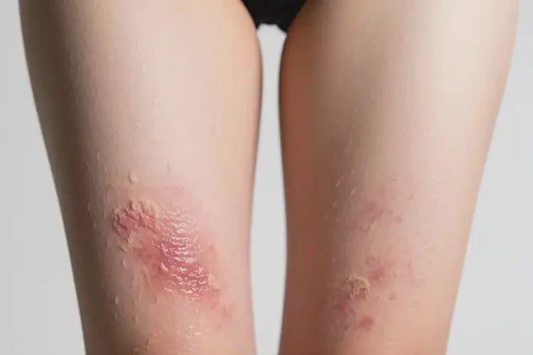 女人大腿上經(jīng)常長(zhǎng)濕疹可不可以根治(圖1)