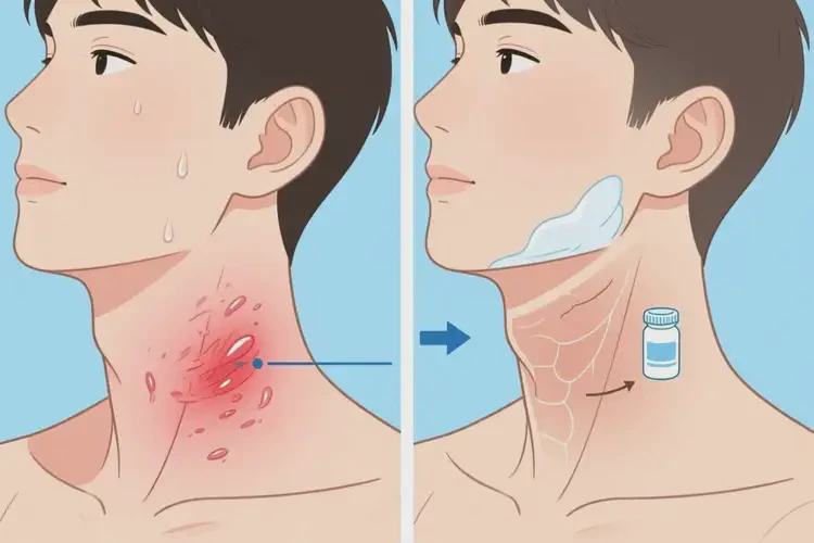 男生脖子偶爾起濕疹可以治好嗎(圖3)