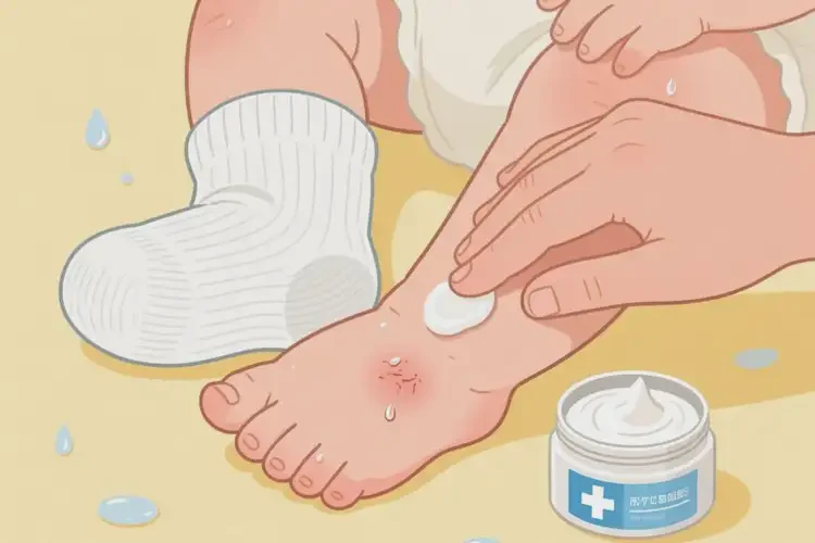 小兒大腿偶爾長濕疹可以治好嗎(圖1)