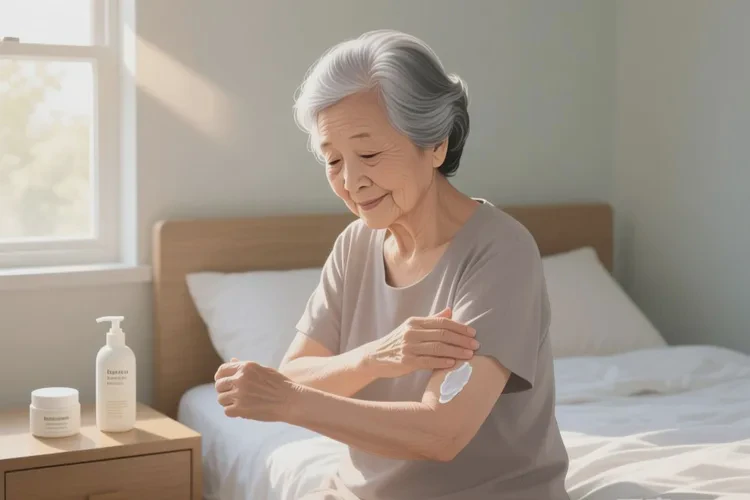 老人身上經(jīng)常起濕疹可以治愈嗎(圖1)