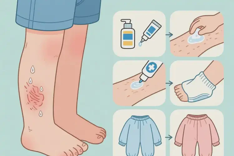 兒童小腿上出現(xiàn)濕疹可以治好嗎(圖4)