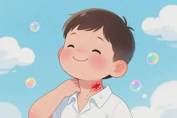 兒童脖子上有濕疹可以治好嗎(圖3)