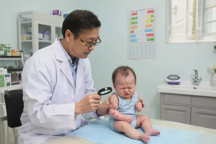 嬰兒身上容易起濕疹可以治好嗎(圖2)