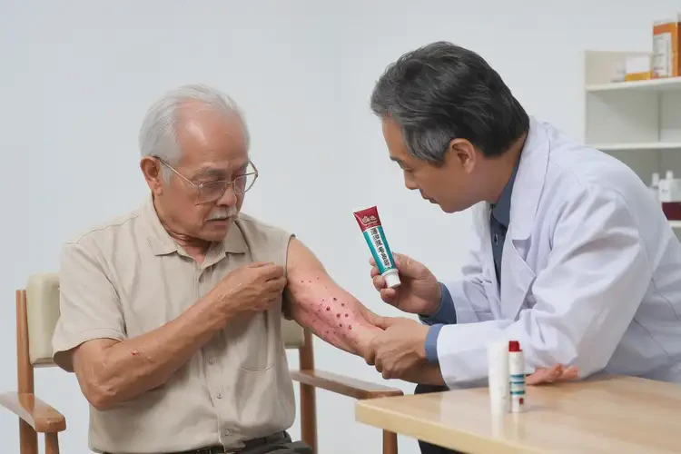 高龄老人手臂偶尔起湿疹可不可以根治(图2)