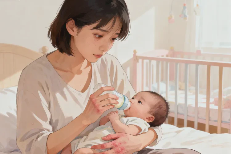 哺乳期媽媽手上長濕疹能靠自己自愈嗎(圖1)