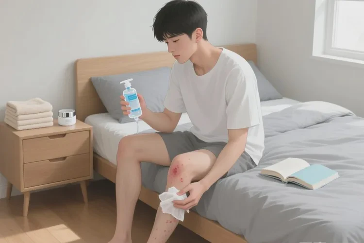 青年人大腿上有濕疹能靠自己自愈嗎(圖1)