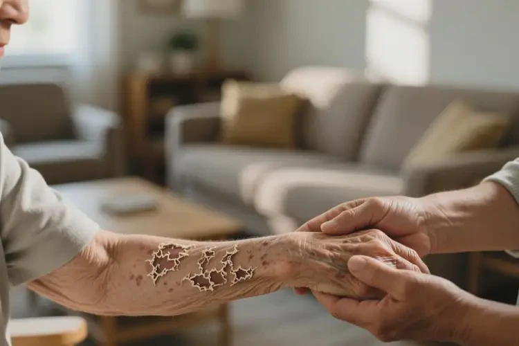 老年人手臂上出濕疹可以治好嗎(圖2)