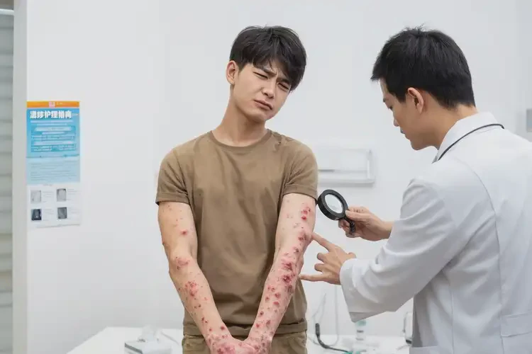 男生全身出現(xiàn)濕疹可以治好嗎(圖4)