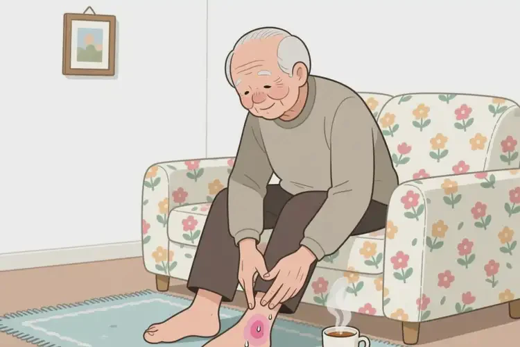 高齡老人腳上起濕疹可不可以根治(圖1)
