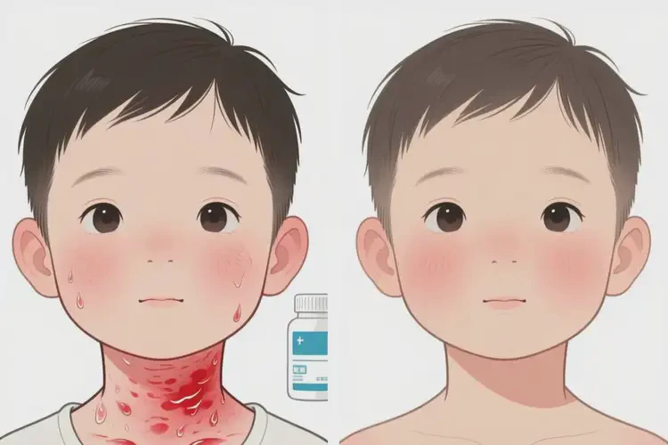 兒童脖子出濕疹可以治好嗎(圖3)