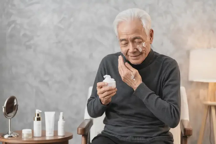 高齡老人面部出現濕疹不管它會自己痊愈嗎(圖1)