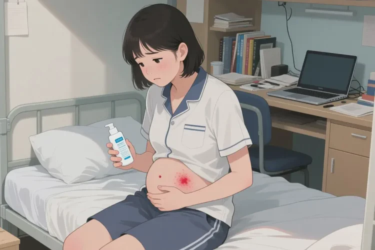 大學(xué)生肚子上經(jīng)常長濕疹能靠自己自愈嗎(圖1)