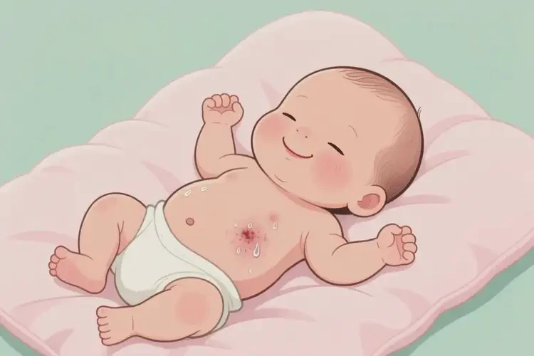 新生兒肚子上經(jīng)常起濕疹可以治好嗎(圖2)