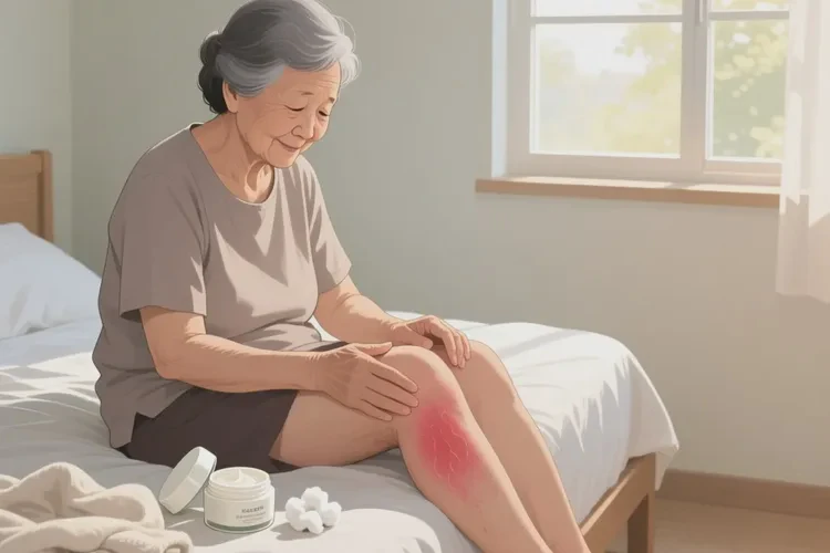 老年人大腿有濕疹可以治愈嗎(圖1)