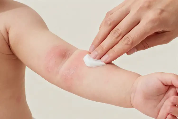 嬰兒手臂起濕疹可以治好嗎(圖2)