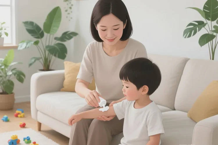 兒童手臂上容易起濕疹可以治愈嗎(圖1)