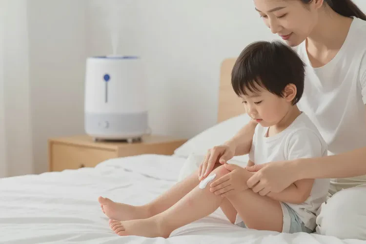 孩子小腿上長濕疹可以治愈嗎(圖1)