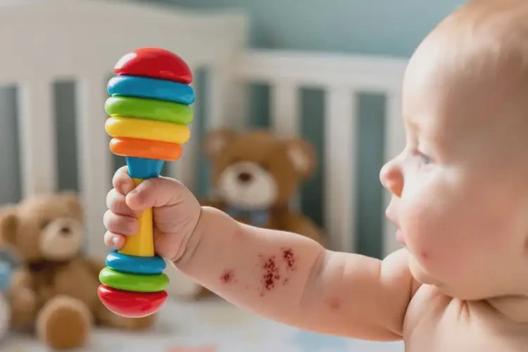 嬰兒手臂上偶爾長濕疹可以治好嗎(圖2)