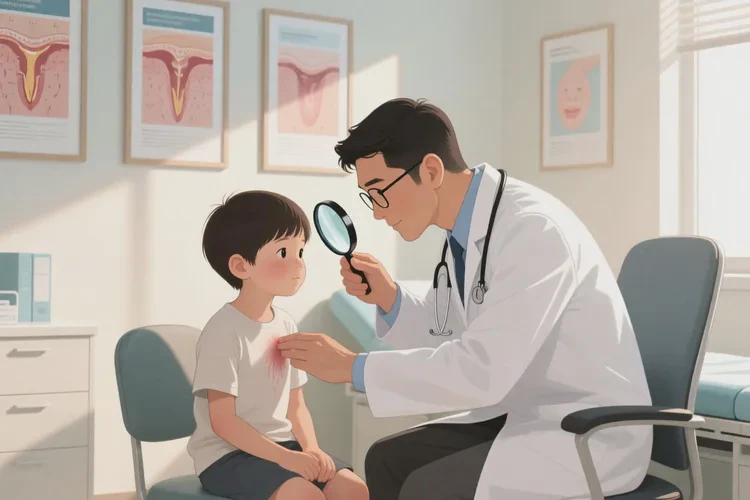 兒童四肢有濕疹可以治愈嗎(圖3)