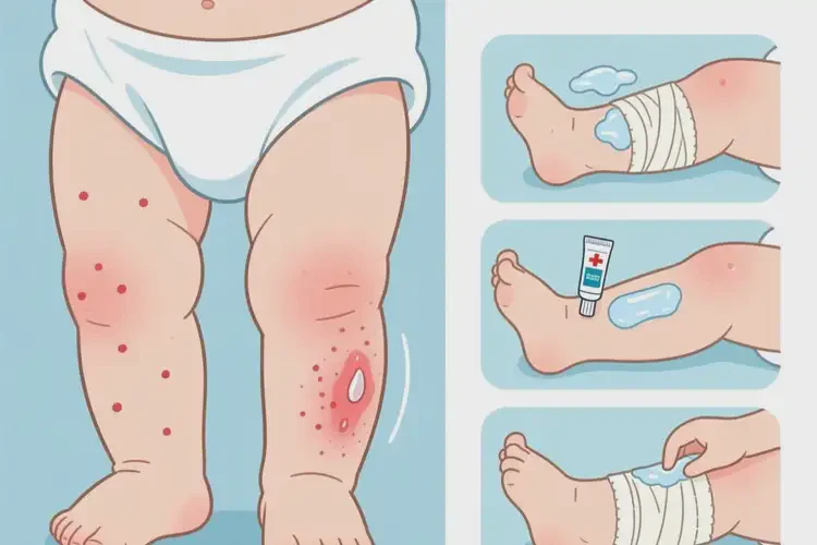 嬰兒小腿上出現(xiàn)濕疹可以治好嗎(圖4)