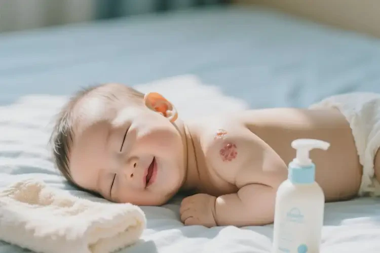 嬰幼兒脖子出濕疹可以治好嗎(圖2)