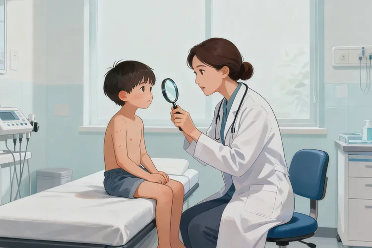 孩子脖子上容易起濕疹可以治愈嗎(圖3)