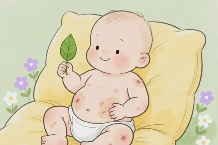 婴幼儿肚子上偶尔起湿疹可以治好吗(图2)