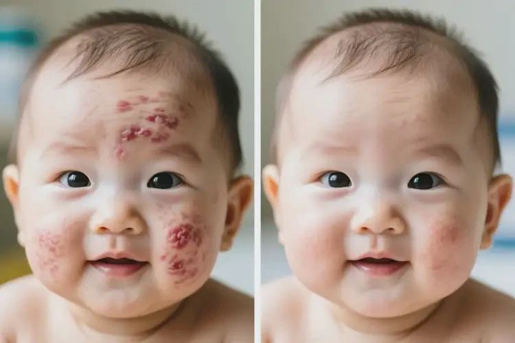 嬰幼兒面部長濕疹可以治好嗎(圖4)