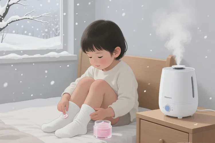 儿童脚上偶尔长湿疹可以治愈吗(图1)