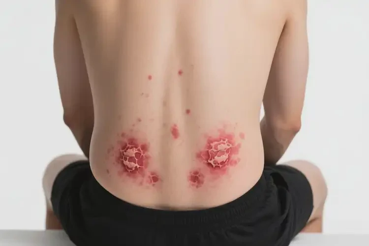 男人屁股上出現(xiàn)濕疹可不可以根治(圖1)