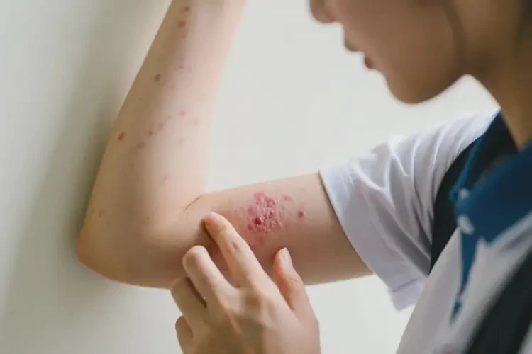 大學(xué)生手臂偶爾起濕疹可以治好嗎(圖4)