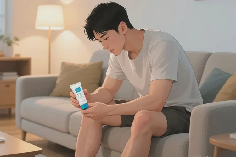 男人小腿上容易起湿疹能靠自己自愈吗(图1)