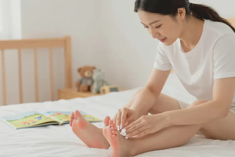 儿童脚上偶尔起湿疹可以治愈吗(图1)