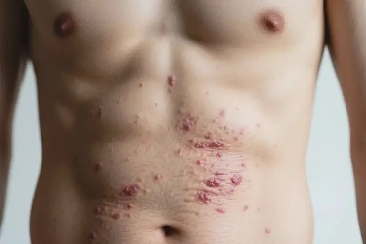 男人肚子長(zhǎng)濕疹可不可以根治(圖4)