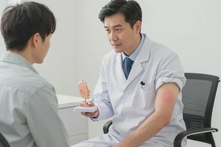 男人手臂長濕疹能靠自己自愈嗎(圖3)