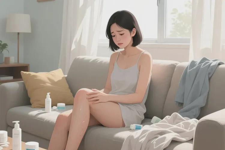 青年人大腿上經(jīng)常長(zhǎng)濕疹能靠自己自愈嗎(圖1)