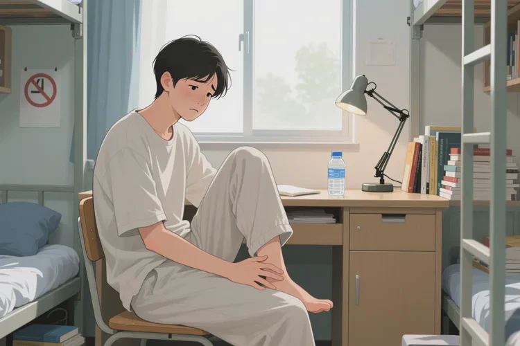 大學(xué)生大腿上起濕疹能靠自己自愈嗎(圖1)